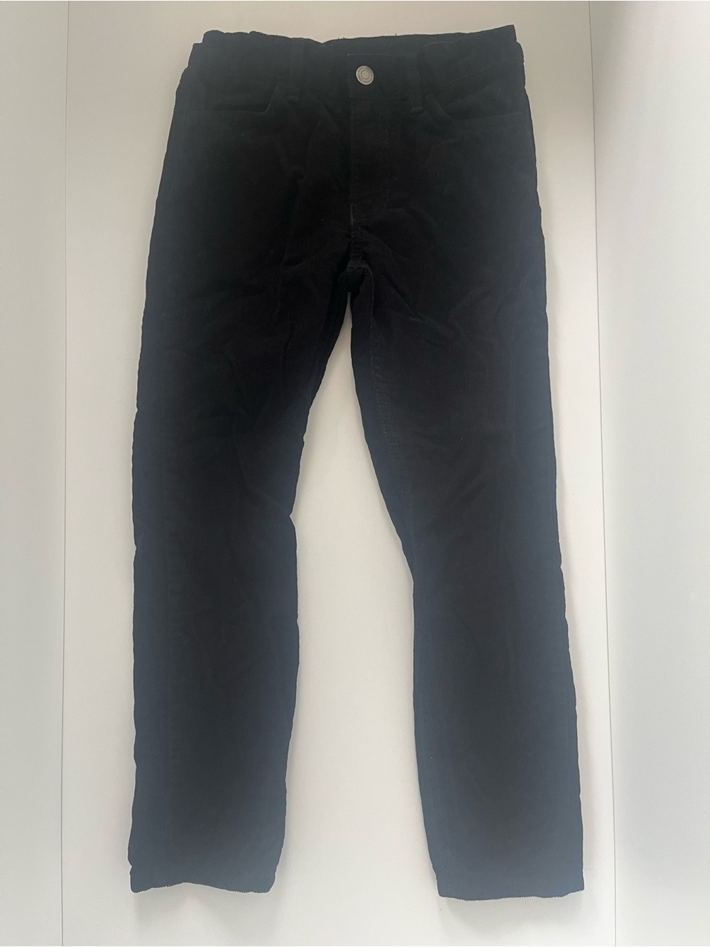 Boys’ Black Corduroys Slim Fit Size 8